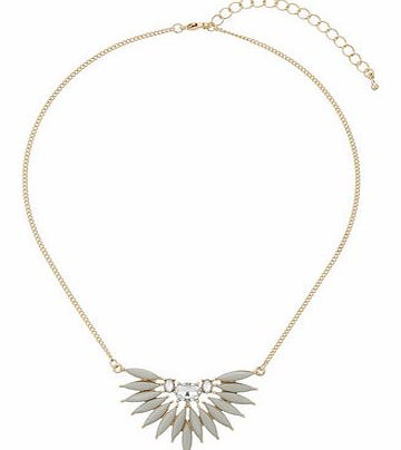 Womens Burst Fan Pendant- Grey DP49814827