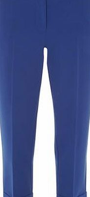 Womens Cobalt Ankle Grazer Trousers- Cobalt