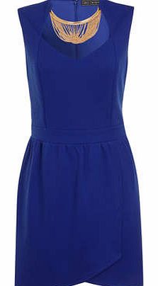 Womens Girls On Film Blue Necklace Detail Dress-