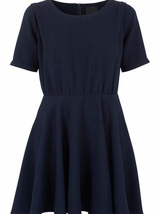 Womens Ichi Tea Dress- Blue DP27100020