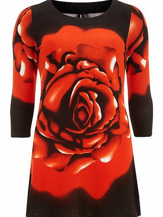 Womens Izabel London Multi Orange Knit Rose