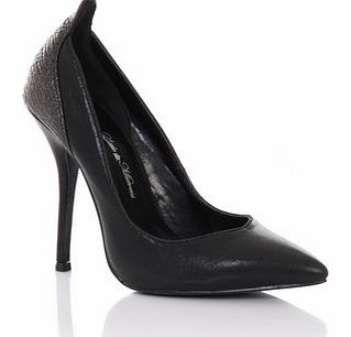 Womens Little Mistress Black Pointed Court