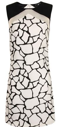 Womens Little Mistress Monochrome Print Tunic-