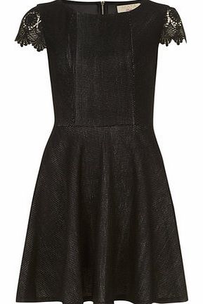 Womens Maya Black skater dress- Black DP61400048