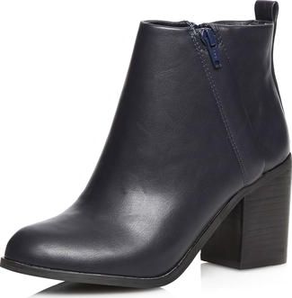 Dorothy Perkins, 1134[^]262015000712173 Womens Navy Lydia Heeled boots- Blue DP22266232