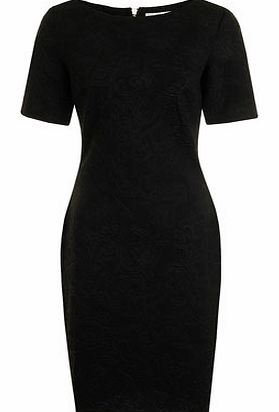 Womens Paper Dolls Black textured dress- Black