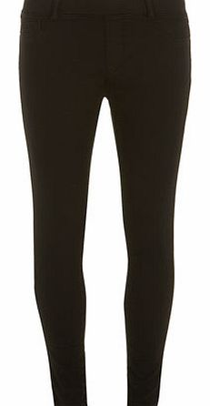 Womens Petite black eden jeggings- Black