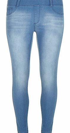 Womens Petite Light Bleach Wash Eden Jeggings-