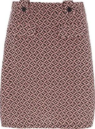 Dorothy Perkins, 1134[^]262015000709236 Womens Pink Geo Print Aline Mini Skirt- Pink