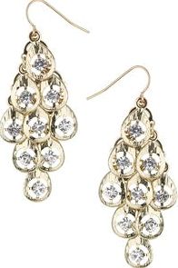 Dorothy Perkins, 1134[^]262015000715142 Womens Scale Drop Earrings- Clear DP49816232