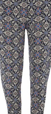 Dorothy Perkins Womens Star Tile Print Joggers- Blue DP14595119