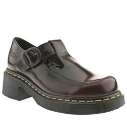 Female Dr Martens 8468 Leather Upper in Burgundy