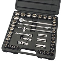 42 Piece 1/2andquot Square Drive Combined Value Socket Set