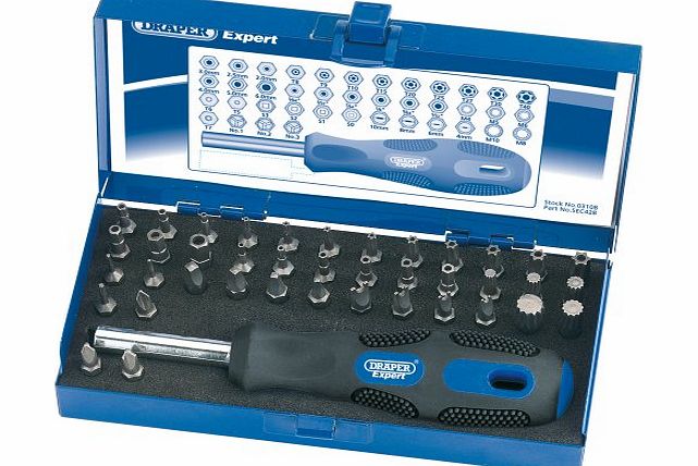 Draper Expert 03108 42-Piece Security Bit Set