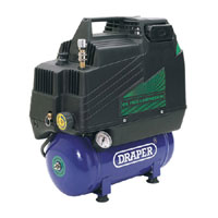 Oil Free Air Compressor 6 Litre Tank 2Hp 110v