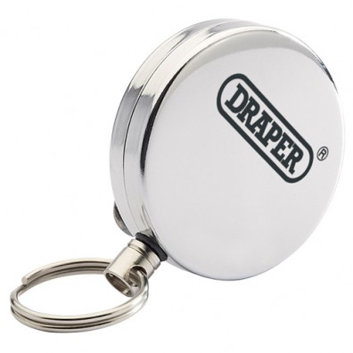 Draper Stainless Steel Retractable Key Reel 76213