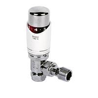 TRV4 White and Chrome TRV 15mm Angled