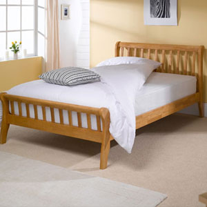 Milan 4FT 6 Double Wooden Bedstead.