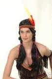 Ladies Indian Wig Pigtails Fancy Dress