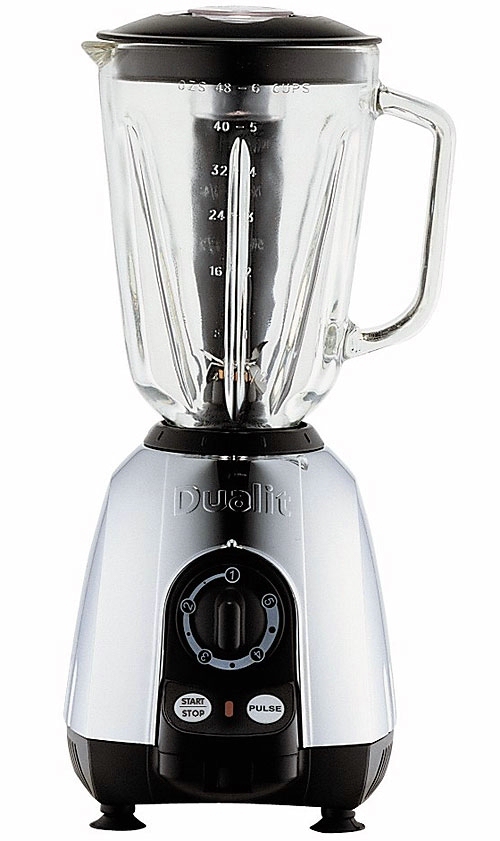 Chrome 1.5 L Blender with Glass Jar