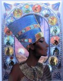 Large Dufex picture print, topper - Nefertiti, Egyptian