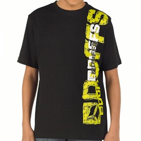 Junior Sketchy Vertical T-Shirt Black