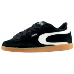 Womens Gambler Skate Trainer Black/White