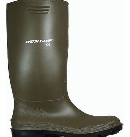 MENS GREEN DUNLOP WELLINGTON BOOTS UK8