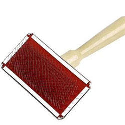 Slicker Brush - Medium - wooden handle