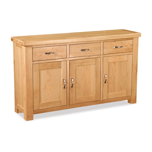 Dunston Oak Large 3 Door Sideboard 593.008