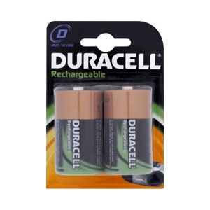 Rechargeable 2200mAh D Batteries - Twin