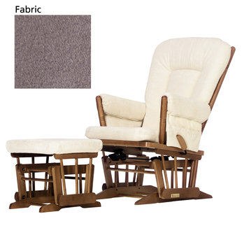 Jasmine Spice Glider Chair and Stool - Chocolate