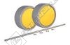 Rear Wheel Kit (Silver/Yellow)