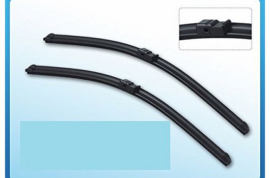 Twin Pack FORD FOCUS MK2 2005+ AERO Flat Wiper Blades 26-17 Side Pin Fitment