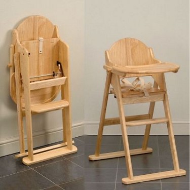 East Coast All Wood Folding Highchair