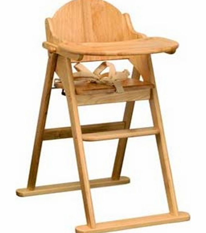 East Coast Folding Wooden Highchair Natural