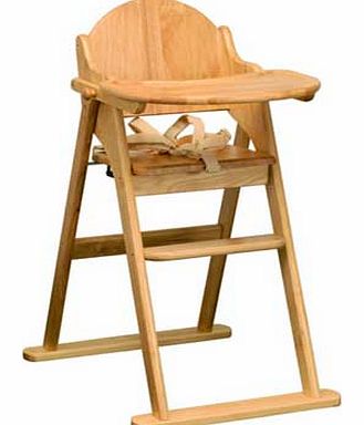 East Coast Nursery All Wood Folding Highchair -