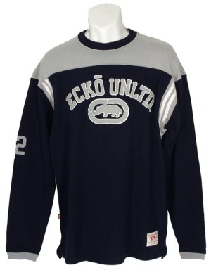 Block Watcher Long Sleeve Top Dark Navy