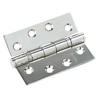 ECLIPSE Fire Door Hinge Grade 13 Polished 102 x 76mm Pack of 3