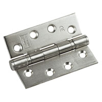 Fire Door Hinge Grade 13 Satin 102 x 76mm Pack of 3