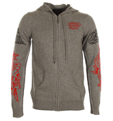 Tiger Med Heather Grey Full Zip Hooded