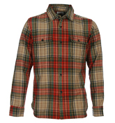 Shin Sand Checked Washed Shirt