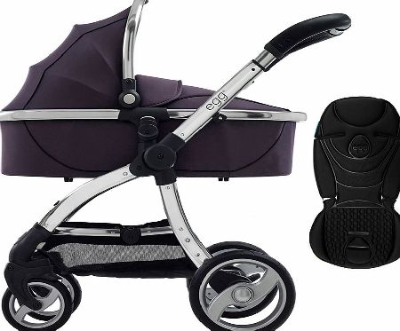 Pram Mirror/Storm Grey With Jet Black Seat