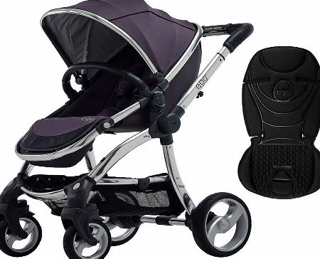 Stroller Mirror/Storm Grey With Jet Black