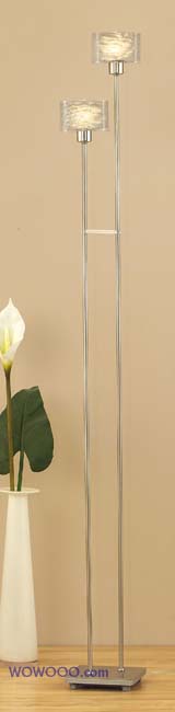 De Lux White Floor Lamp