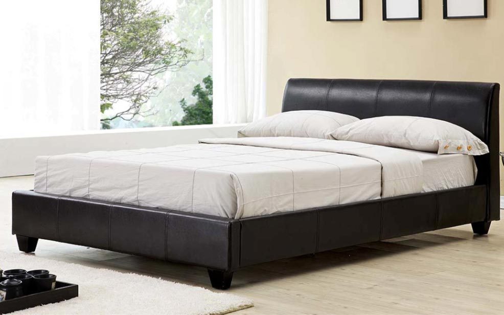 Galaxy Faux Leather Bedstead, Single, Faux