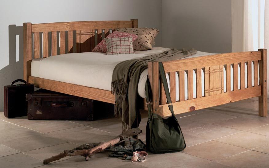 Sedna Wooden Bedstead, Double, Latex Paedic