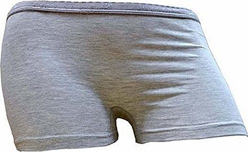 elegance1234 LADIES SUPERB SOFT STRETCH COTTON LYCRA SEXY SHORTS **SAME DAY FREE POSTING** (Medium UK 12, GREY)