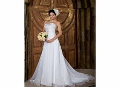 Organza Satin Wedding Dresses White