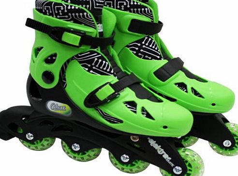 In Line Boot Skates - Green